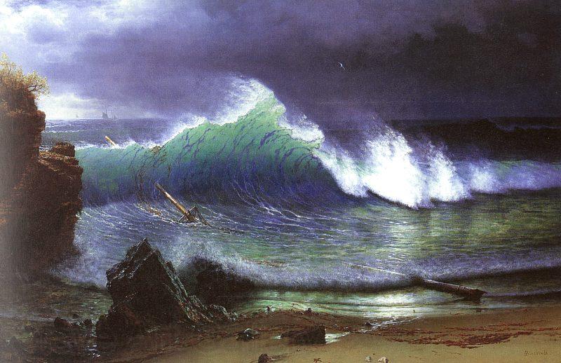 Albert Bierstadt The Shore of the Turquoise Sea